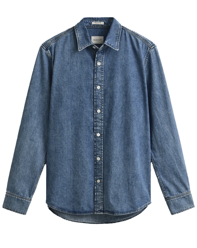 Gant - Reg Denim Skjorte - Semi Light Blue